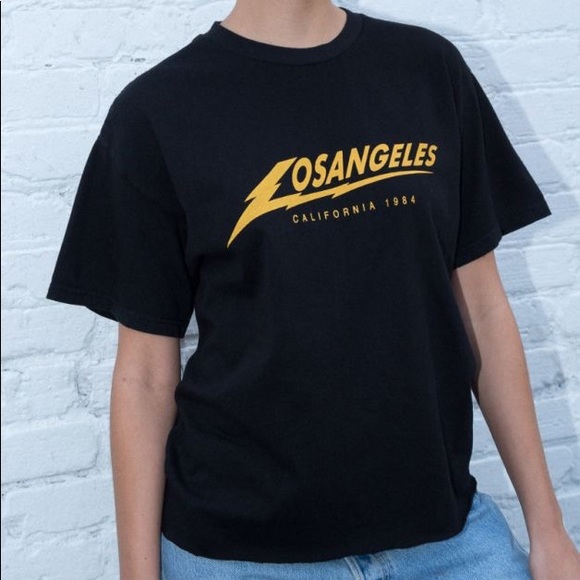 Brandy Melville John galt ALEENA LOS ANGELES LIGHTNING TOP - Picture 1 of 4